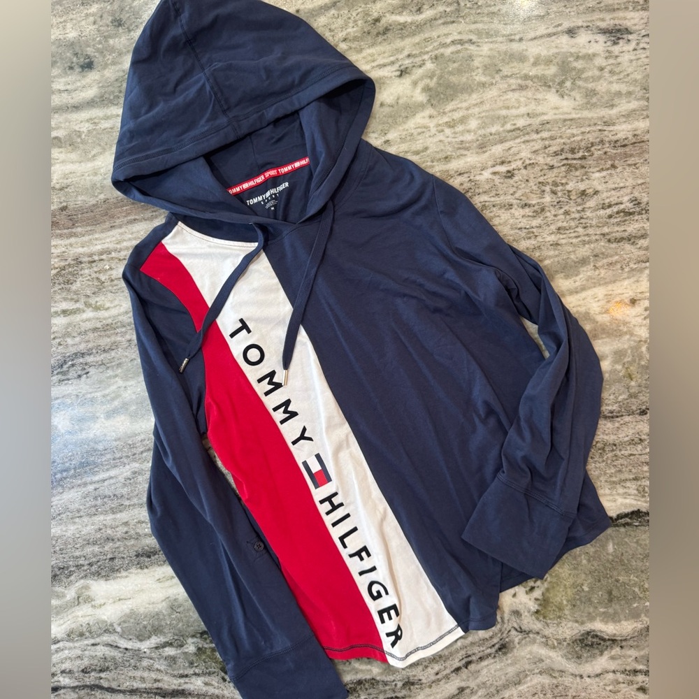 Tommy Hilfiger Sport hooded long sleeve women’s size medium